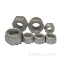 DIN985 DACROMET HEXAGON LOCK NUT M10 M16 น็อตล็อคเหล็กคาร์บอน